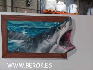 graffiti 3d tiburon